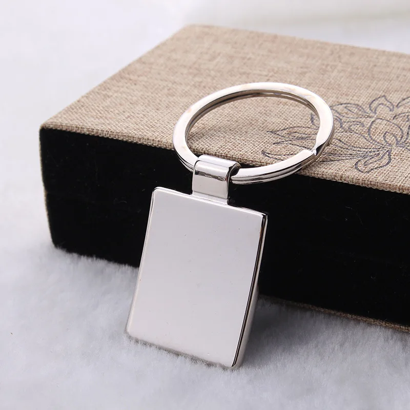 Promotional Advertising Logo Square Keychain Laser Lettering Promotional Advertising Logo Square Keychain Laser Lettering Business Cards Keyring Single Two Dimensional Code In Key Chains From Jewelry Accessories On