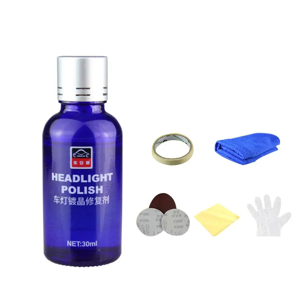 

Car Headlamp Restoration Polishing Kit Anti-scratch Auto Car Lighting Cleaning Polish Accessory Brush Set For Bmw volkswagen