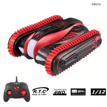EBOYU 1803 RC автомобиль 2,4 ГГц 1:12 4WD гусеничный Автоцистерна скорость внедорожный амфибия автомобиль Земля/вода игрушки для детей начинающих