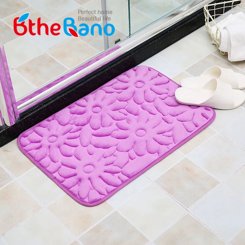 New Bathroom flannel mat Rug Toilet Bath Non slip Mats Floor Carpet mat