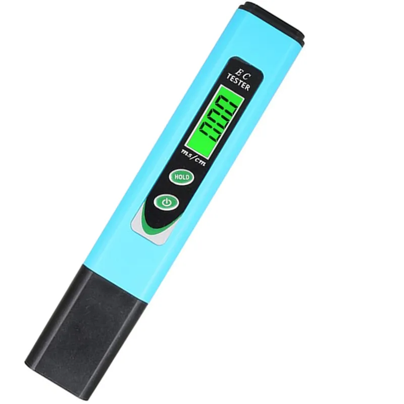 Digital Hydroponics EC Meter Tester 19.99 ms/cm Water Quality Electrical Conductivity Aquarium