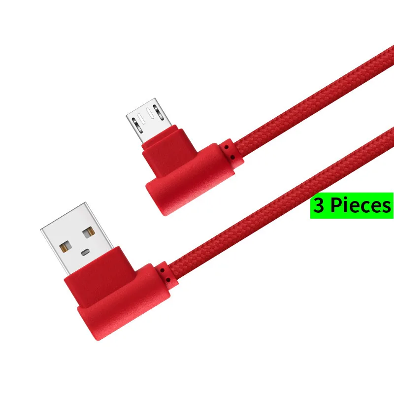 APPACS Micro usb-кабель передачи данных 5 V 2.4A TPE 90 usb-кабель для samsung/Xiaomi/huawei Android 1 m 2 m для быстрой зарядки Кабели Micro-USB - Цвет: Red