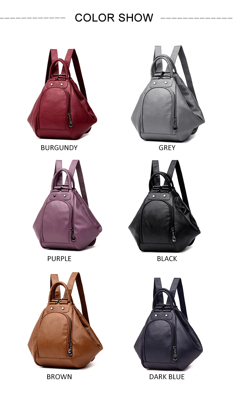 Мода 3-в-1 рюкзак Для женщин Многофункциональный рюкзак кожаные сумки для путешествий, школьные сумки для девочек, женский рюкзак, сумки на плечо от бренда Mochila Feminina