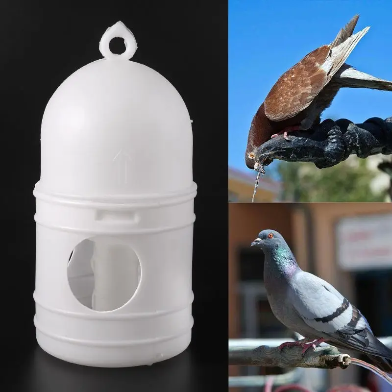 

Pigeons Feeder Water Pot Plastic Pet Drinker Dispenser Container Pigeons Birds Supplies