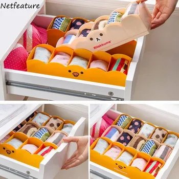 

Large Capacity Home Drawer Five Grid Storage Box Portable Desktop Jewelry Cosmetic Socks Multifunctional Finishing Box Organizer