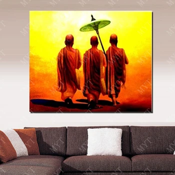 

Thai Buddhist Oil Painting Home Decoration Living Room Wall Hand painted Wall Art Canvas Painting High Quality No Framed