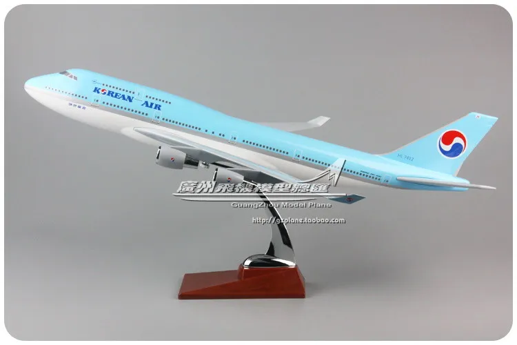 47cm Resin Boeing 747 Korean Air Airlines Airplane Model South Korea B747-400 HL7412 Decorative Airways Airbus Aircraft Model 47cm Resin Boeing 747 Korean Air Airlines Airplane Model South Korea B747-400 HL7412 Decorative Airways Airbus Aircraft Model