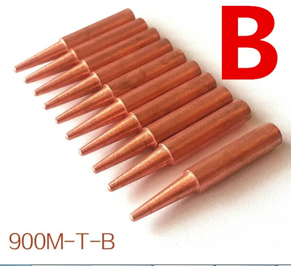 900M-T-B Diamagnetic copper soldering iron tip Lead-free Solder tip 933.376.907.913.951,898D,852D+ Soldering Station