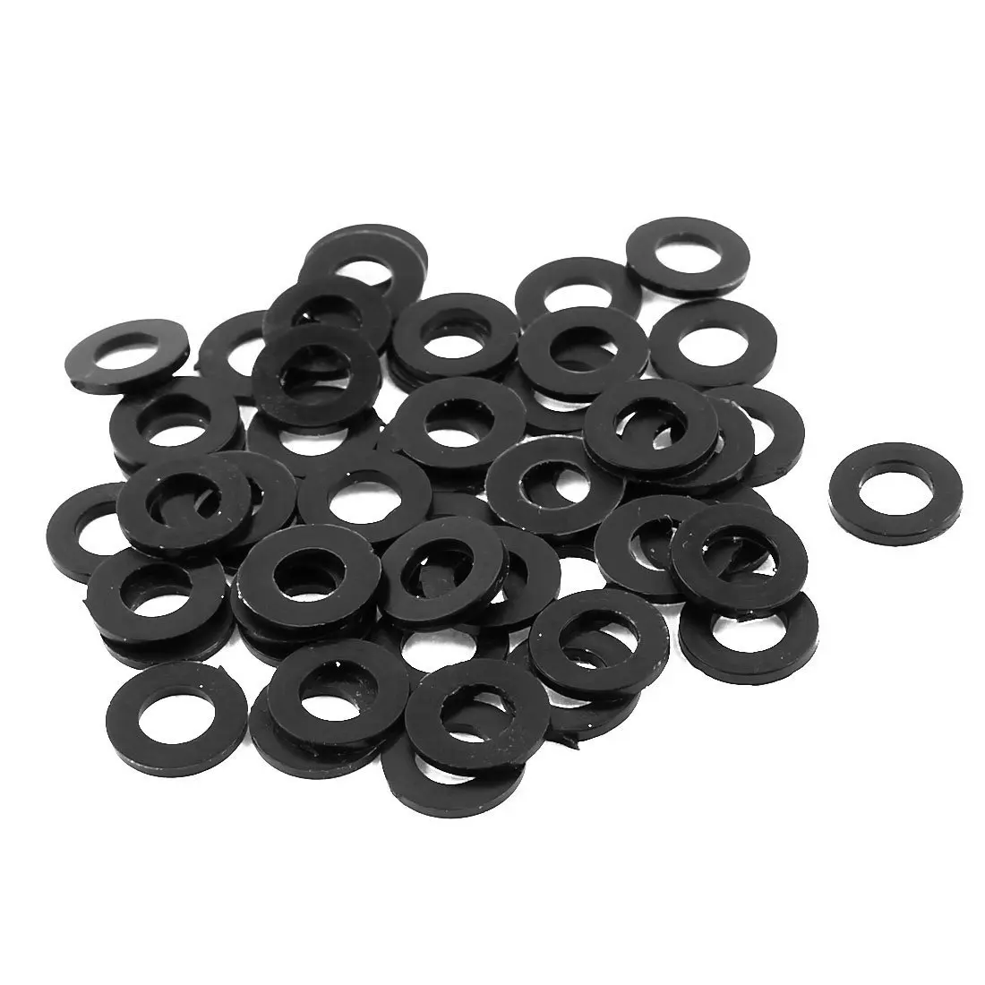 

50pcs M5 x 10mm Plastic Spacer Flat Nylon Standoff Washer Insulation