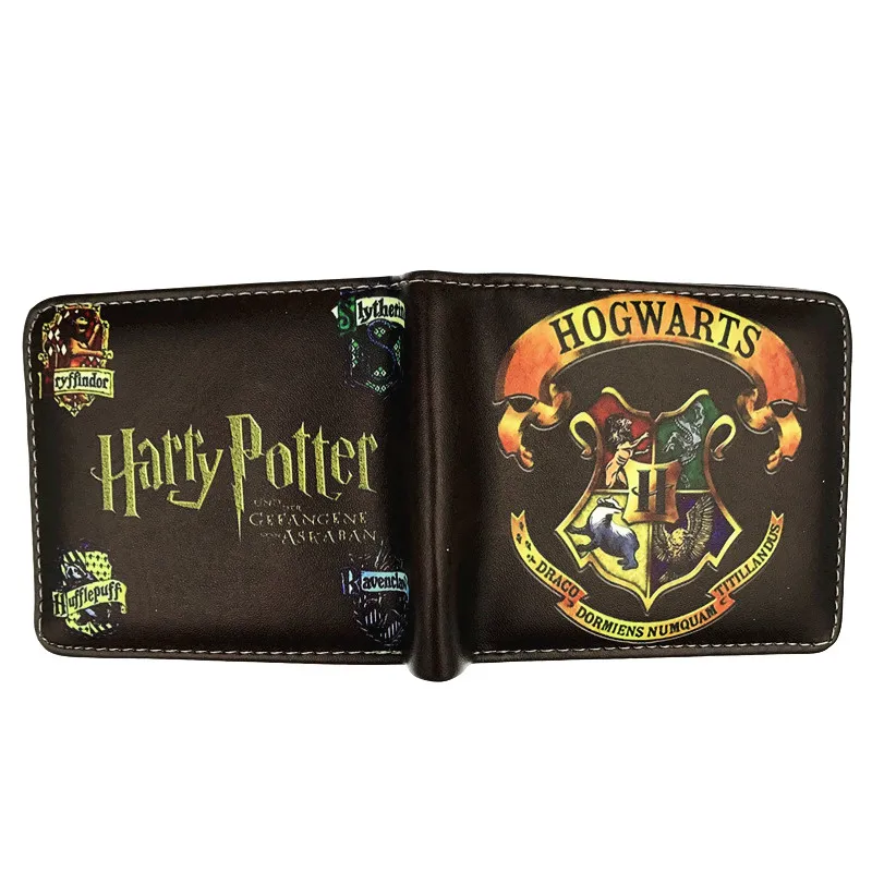 

2018 New Arrive Harry Potter Movie Short Wallets Anime Card Holder Purse PU Leather Children Gift W454