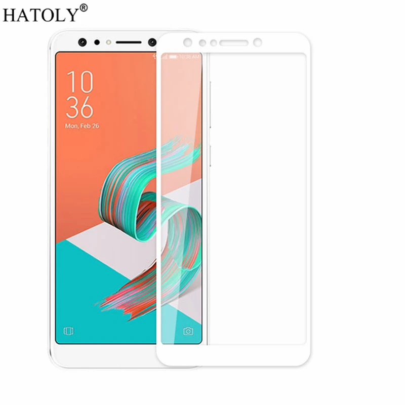 White 2 шт. закаленное стекло для Asus Zenfone 5 Lite ZC600KL защита экрана полное покрытие Zenfone 5 Lite ZC600KL X017D 3D пленка с закругленными краями - Цвет: White
