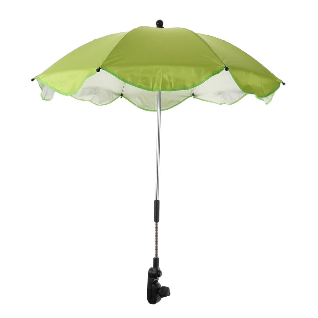 Foldable Sunshade Mini Sunny Umbrella UV Protection Beach Shelter Umbrella Outdoor Lightweight Parasol w/ Sand Anchor for Coast