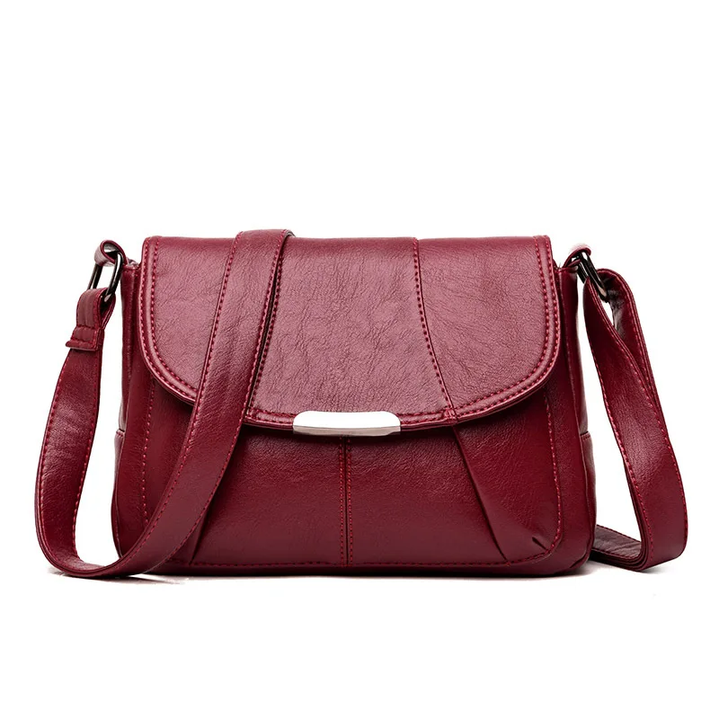 

Women's Bag Leather Luxury Handbag Women Bags Designer Female Shoulder Messenger Bags For Women 2019 Lady Clutch Purse Sac Femme