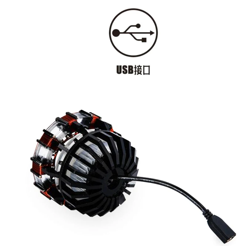 Продажа Светодиодный светильник Endgame DIY cool 11 масштаб Железный человек Arc реактор поколение светящихся Железный человек Сердце Модель фигурка игруш...