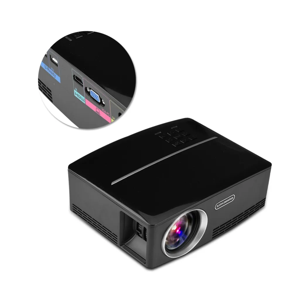 WIFI Bluetooth Portable Mini LED Projector 60w 220lux Audio HDMI