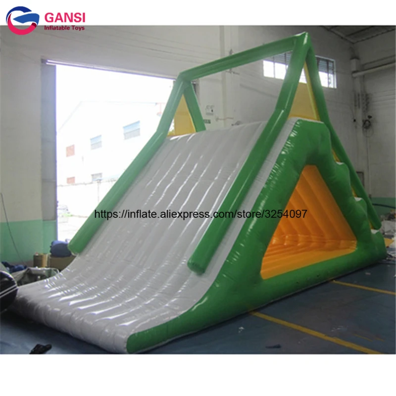 Sea/Lake Inflatable Floating Water Park Trampoline Triangle Water Slide For Adults And Children inflatable swimming tube for adults and kids pool floats floating rafts water fun size 80cm 90cm factory wholesales