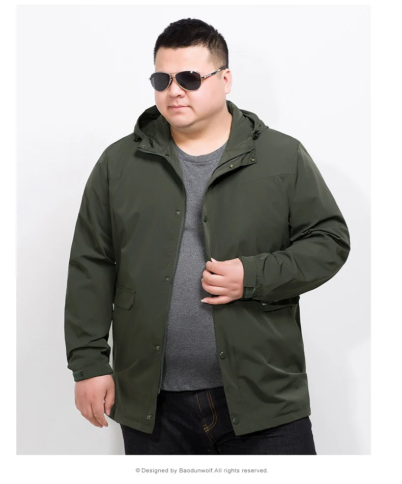 Большие размеры 10XL 8XL 6XL 5XL водонепроницаемая куртка softshell пальто брендовая мужская одежда с капюшоном черный повседневные весенние пальто