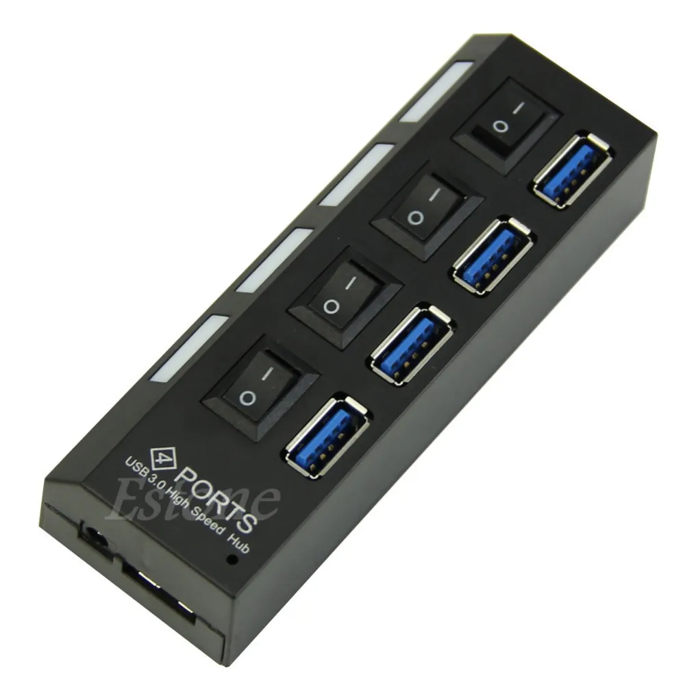 4 Порты и разъёмы USB 3,0 концентратор с вкл/выкл переключатель для портативных ПК Защитный чехол для мобильного телефона