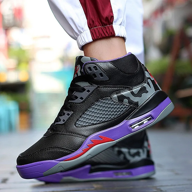 JINBEILEE Winter New High To Help AJ5 Basketball Shoes Breathable Casual Fashion Trend Hundred Tower Jogging Men's Shoes JINBEILEE Winter New High To Help AJ5 Basketball Shoes Breathable Casual Fashion Trend Hundred Tower Jogging Men's Shoes