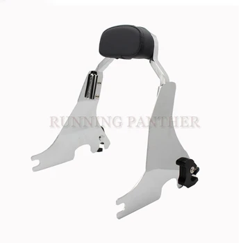 

Chrome Motorcycle Sissy Bar Short Backrest Passenger Support Case for Harley Sportster Iron Forty Eight 1200 XL1200 2004-2017