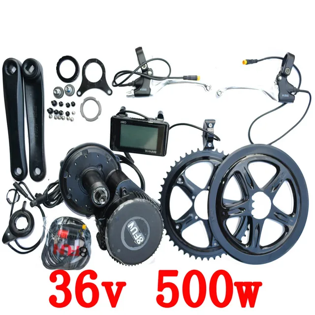 Cheap 36v 500w 8fun/bafang C965 motor BBS02 crank Motor eletric bicycles trike ebike kits