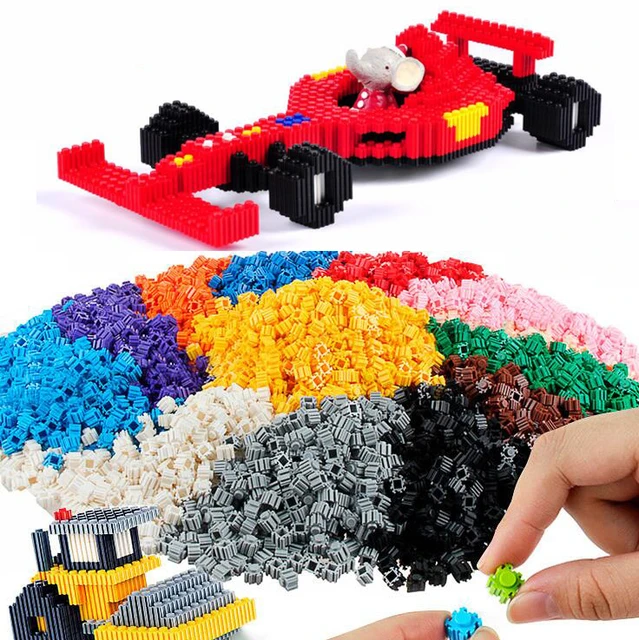 12 pièces blocs de construction jouets petite particule bricolage