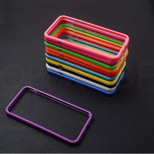 Hybrid sold color tpu bumper for iphone 6 6s 7 8 Plus side protector frame silicone cover for iphone X XS MAX XR soft cases
