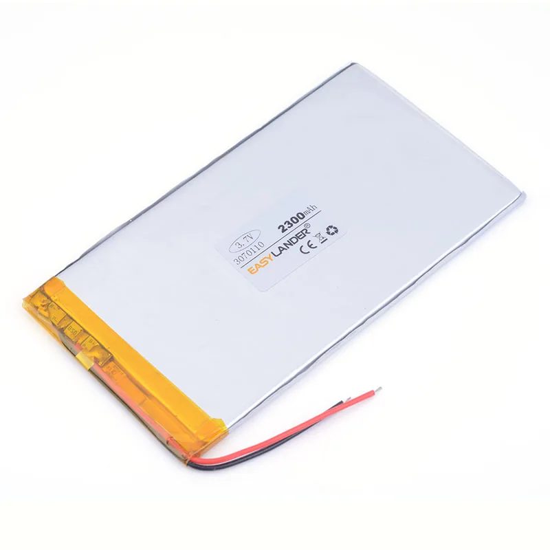 The tablet battery 3.7V 2300mAH 3070110 Polymer lithium ion / Li-ion for pc E-book power bank | Электроника
