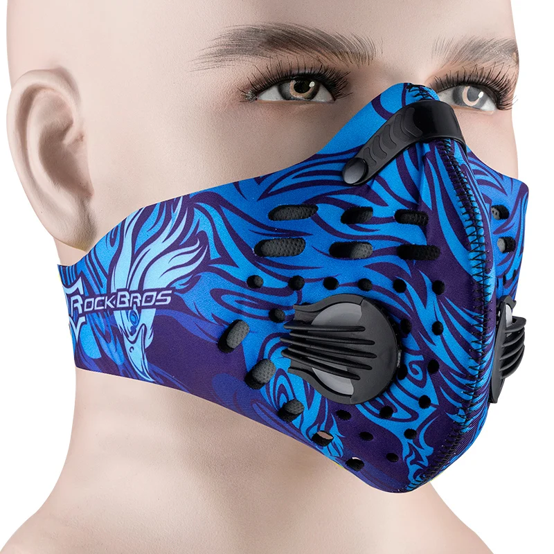 ROCKBROS Anti-dust Cycling Face Mask Cover Breathable Dustproof Bike Bicycle Respirator Sports Protection Mouth-Muffle Mask bmx