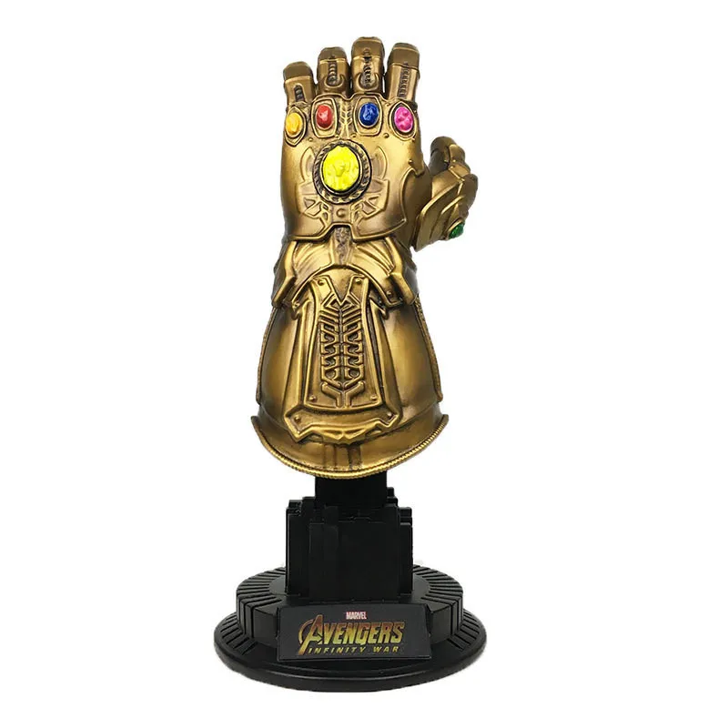 

22 cm Marvel Avengers 4 Fighting Infinity Gloves 1/4 Anime Hand-made Model Decoration Thanos Resin glove model