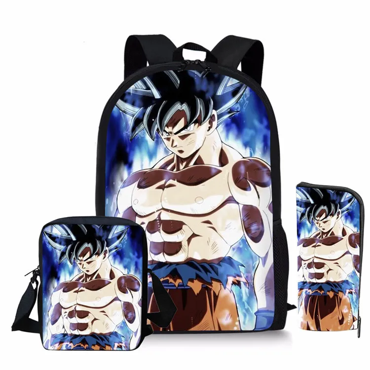 Nopersonality мультфильм аниме Dragon Ball Z Рюкзак Набор для мальчиков крутые дети Saiyan солнце Гоку Вегета рюкзак Детская школьная сумка - Цвет: Z3362EDC