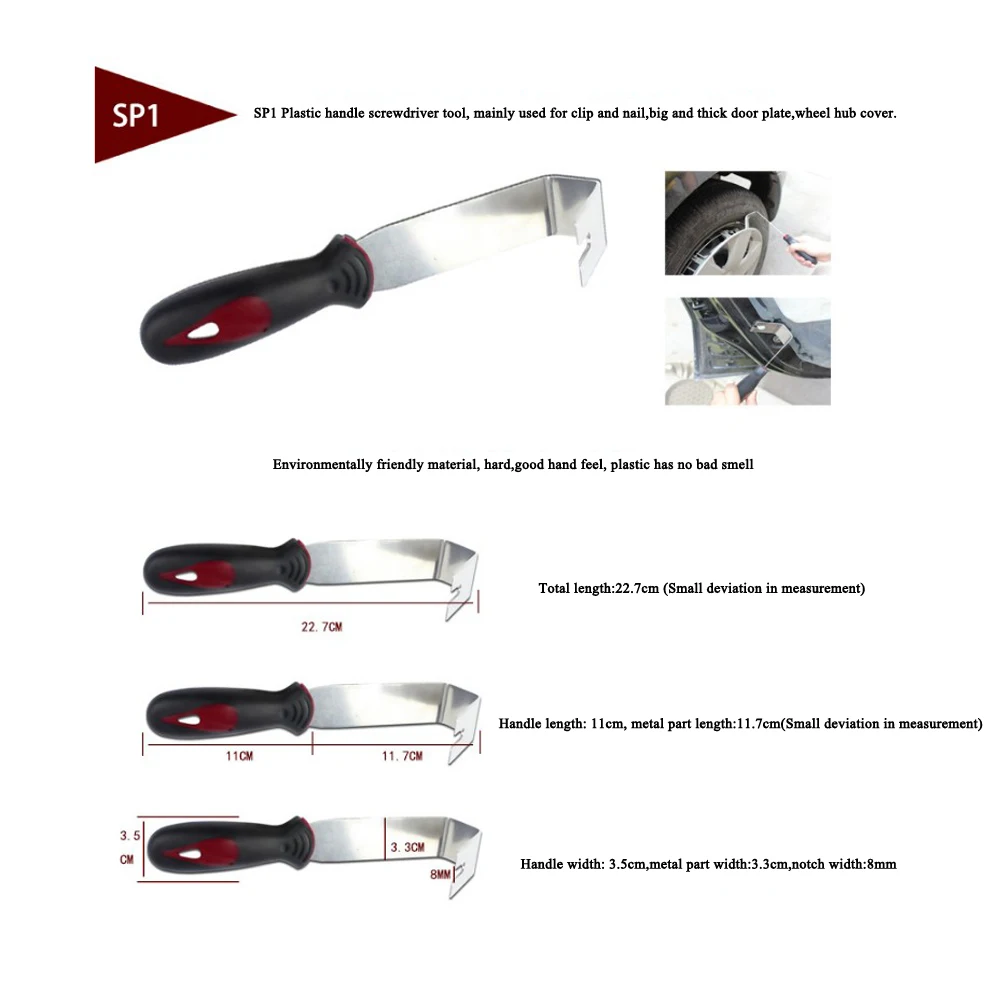 US $25.77 Pdr Tools Pry Tool Set Auto Panel Door Trim Upholstery Clip Remover With Original Box Stainless Steel Car Modification 5 Pcs