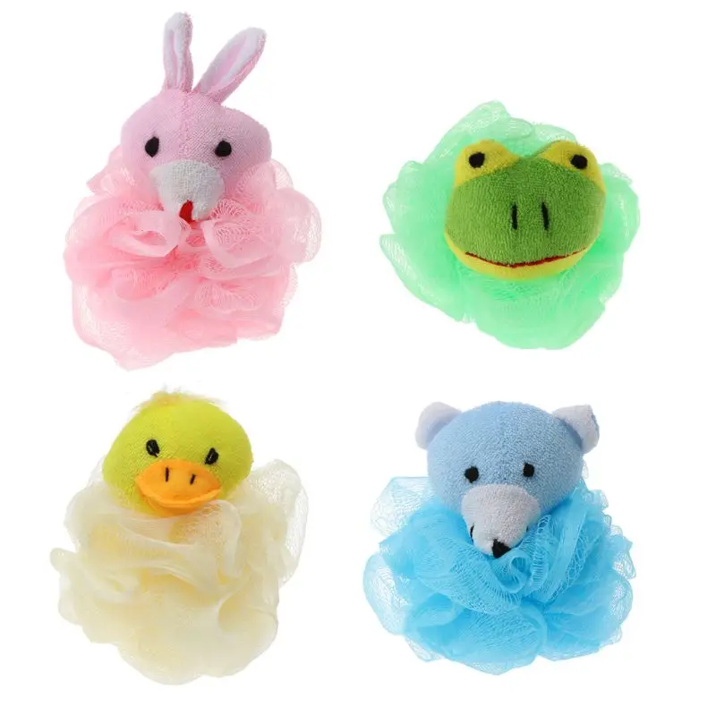 

Baby Bath Brush Cartoon Soft Baby Bath Sponge Powder Puff Cute Children Newbron Infant Shower Product Rubbing Towel Balls