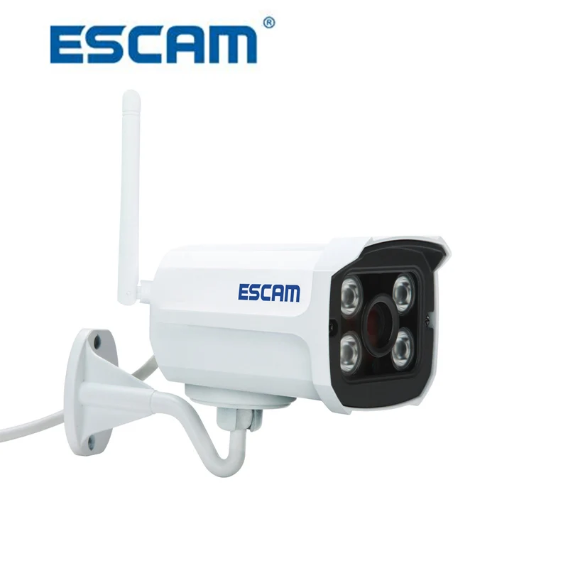 ESCAM IP Camera QD300 WIFI HD 1MP Onvif Infrared IR-Cut Bullet Outdoor Waterproof P2P Cloud Wireless Security CCTV Camera ESCAM IP Camera QD300 WIFI HD 1MP Onvif Infrared IR-Cut Bullet Outdoor Waterproof P2P Cloud Wireless Security CCTV Camera