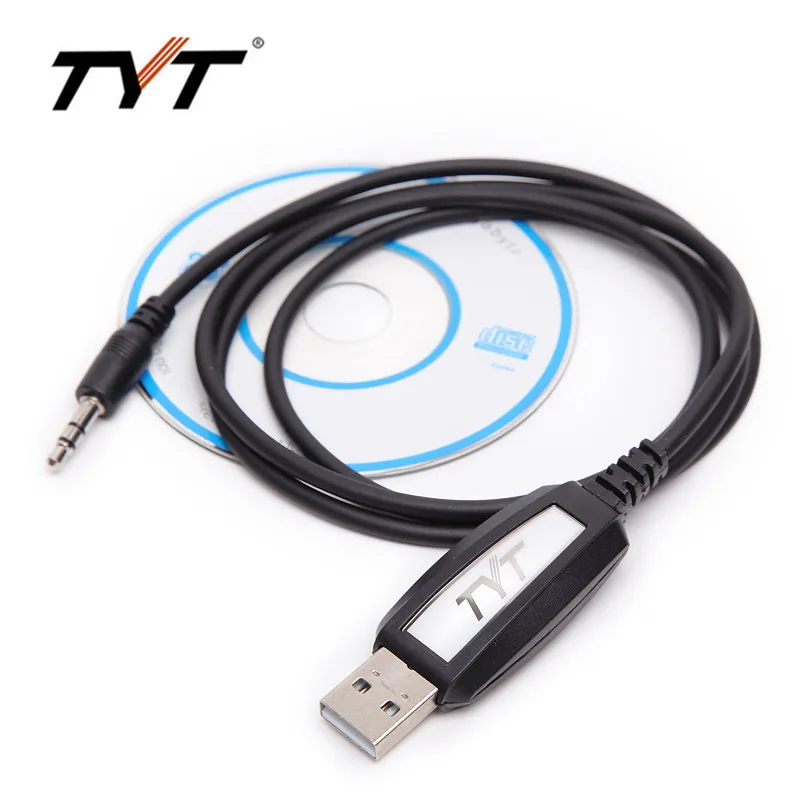 USB кабель для программирования TYT с программным диском мобильного двухстороннего