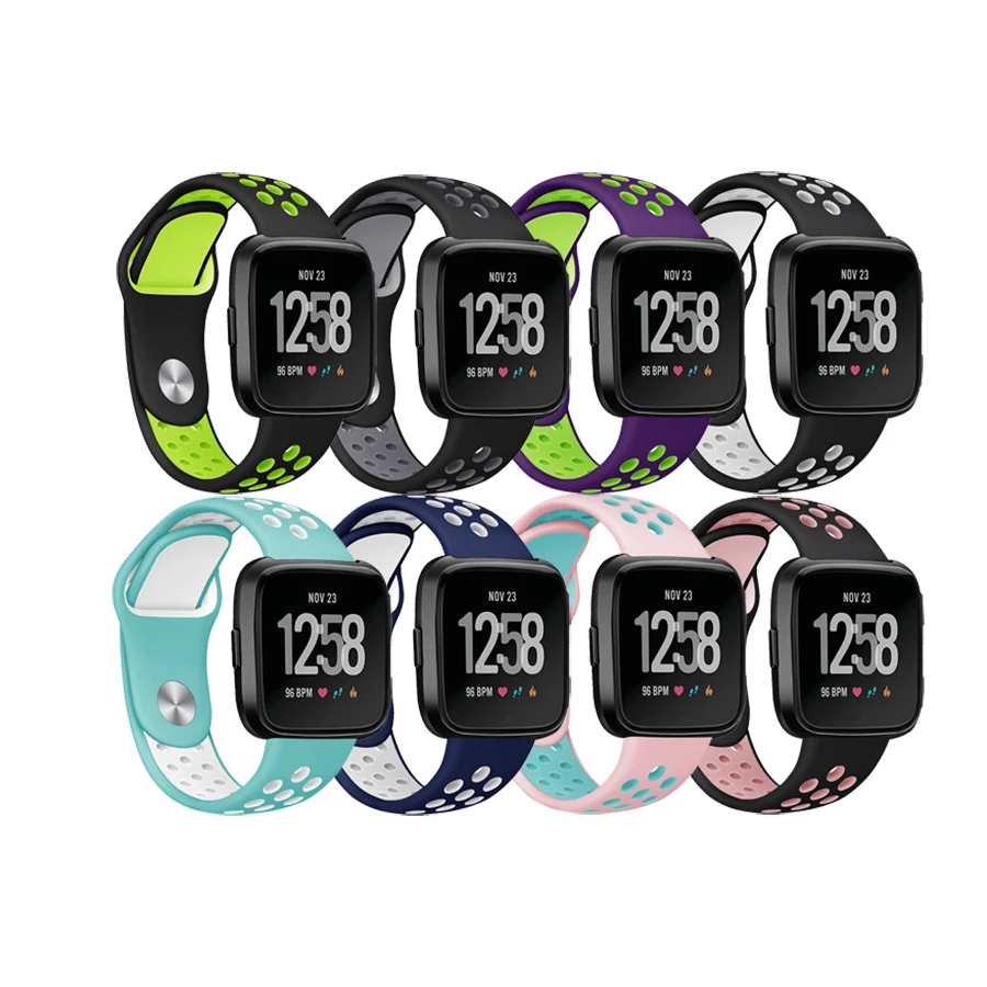 

Sport Watch Band for Fitbit Versa Band Strap Correa Replacement Silicone Wrist Bracelet Wristband Colorful Strap