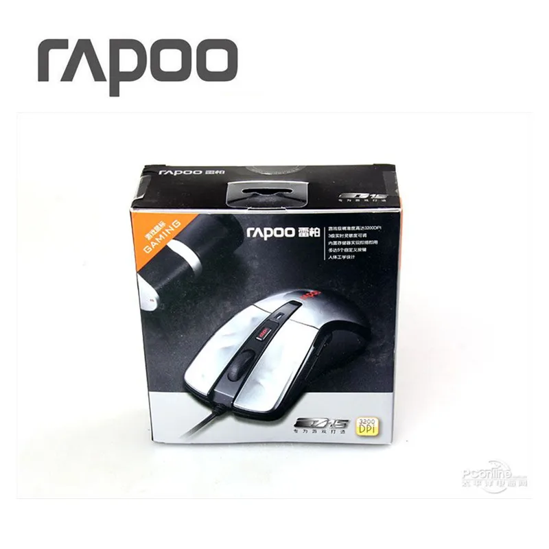 Rapoo V15 USB Проводная компьютерная мышь оптическая игровая мышь 2000 dpi 5 кнопок легкий вес светодиодный игровой мыши для ноутбука PC Gamer