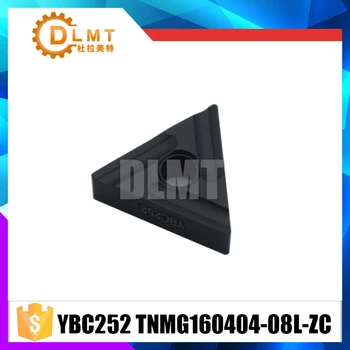 

10PCS/SET YBC252 TNMG160404-08L-ZC CNC Tools Lathe tools Enternal Turning Tools Carbide inserts