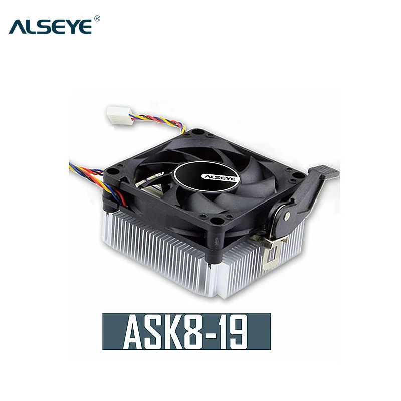 ALSEYE GHK8-19 Cooler for CPU 4 pin 80mm 12V Fan Aluminum Radiator Heat sink Socket LGA K8/AM2/AM3 For AMD Computer Processor | Компьютеры