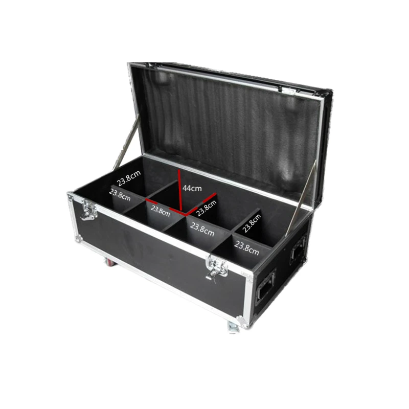 

Indoor Par Light Empty Flight Case with Wheels 1pcs Fly case can packed 8pcs LED PAR lights