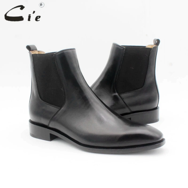 Men's Chelsea Boot Genuine Calf Leather Bottom Outsole Calf Leather Upper Inner Handmade Multiply Colors