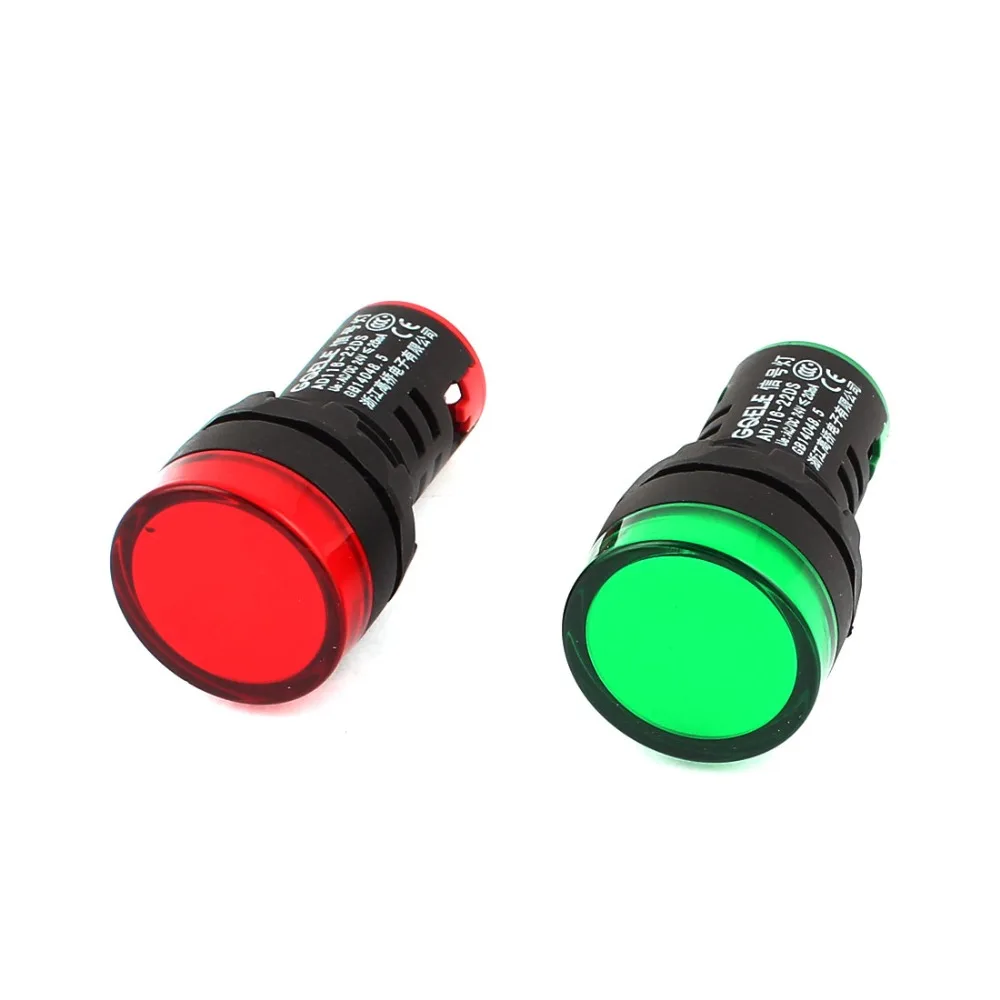 Housing Plastic Energy Saving LED Indicator Signal Lamp AC/DC 24V 20mA