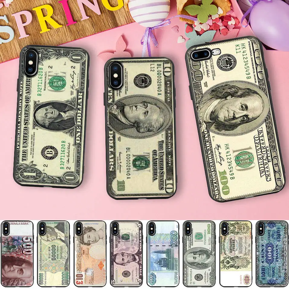 

Old Vintage Big Money Dollar Rouble Pound Soft TPU Phone Case For Samsung a5 j5 2017 a8 2018 Cover Capinha de Celular