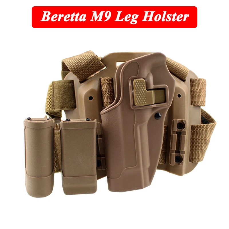 Военный армейский пистолет Beretta M9 92 96 кобура с левой ногой для охоты страйкбола