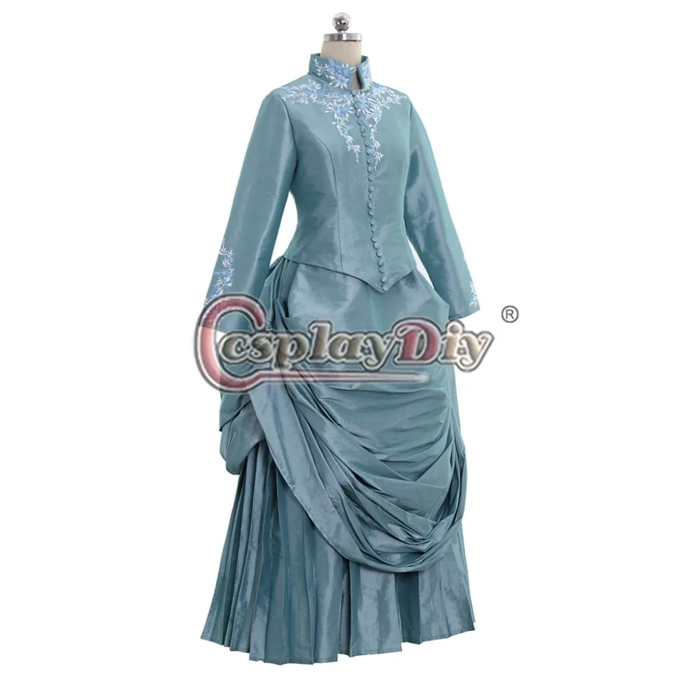 Платье Cosplaydiy в викторианском стиле зеленое платье из брама Стокера Дракула