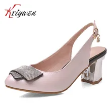 Large size 30-48 Brand Sexy High Heels Shoes Women round Toe Slingbacks rhinestone bling Women Wedding pumps Ladies Bridal Shoes
