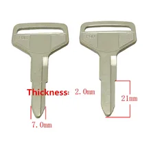 Короткий левый одного groove заготовки ключей c325, Замки и инструменты 21 мм длина пустые ключи [25 шт.]