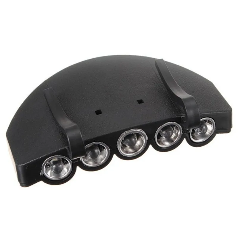 

Night Light Safe Clip-on 5 Leds Head Cap/Hat Brim Light Head Lamp Torch Fishing Camp Hunting Outdoor Lighting