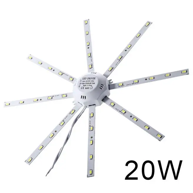 20 W 900lm 24 светодиодный 5730 Светодиодные потолочные светильники SMD лампа Осьминог круглая лампа в спальне энергосберегающая целлюлозная лампа# CL3