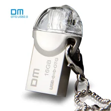 OTG USB Flash drive PD002 8GB 16GB 32GB USB2 0 with double connector used for OTG